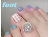 【季節限定】★foot★親指2本アート　¥6,900→¥6,600