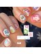 スキャット(SCAT)の写真/≪insta@kaeden_nail≫1ヶ月以内オフ無料！短い爪だからこそ映えるカジュアルでPOPなデザインが得意です♪