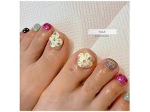 ハヌル(haneul.)の雰囲気（フットアートやり放題☆♪激カワデザイン◎ぷっくりフラワー♪）