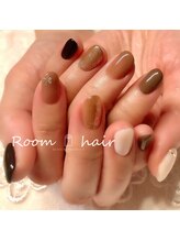 ルームヘアネイル 曙橋店(Room hair nail)/シンプルチョコレートネイル