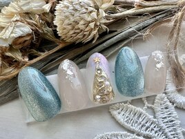 クリスマスツリーネイル◆¥7990