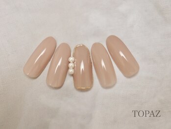 トパーズ 恵比寿(TOPAZ)/パール×ミラー［恵比寿ネイル］