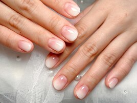 カラーグラデーション★白ネイル