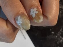 ミティネイル 北中城(mittynail)/インクお花アート★沖縄市北中城