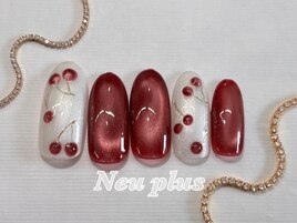 定額￥7300　さくらんぼネイル