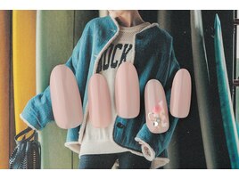 シンプル春ネイル