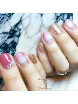 イリー(ily)/ざらめチェックネイル