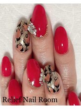 リリーフネイルルーム(RELiEF NAiL ROOM)/レオパードネイル