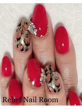 リリーフネイルルーム(RELiEF NAiL ROOM)/レオパードネイル