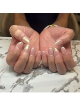 キューセブンネイルラウンジ 与野店(Q7 Nail Lounge)/オーロラワンカラー　ベースあり