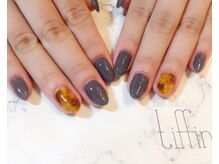 ネイルサロン ティフィン(tiffin)/シックな大人べっ甲ネイル