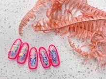 ネイルサロン&スクール ジーナ(GINA)/キラキラ囲みネイル