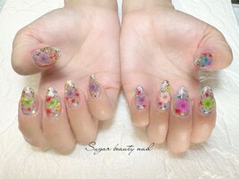 押し花埋めデザイン