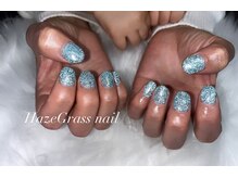 ハズグラスネイル(Haze Grass nail)/フラッシュネイル