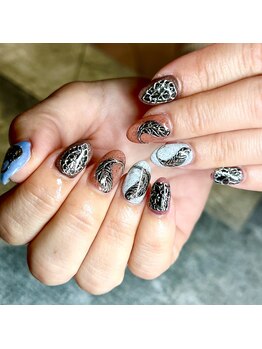 ダリア(Dahlia)/ミラーネイル