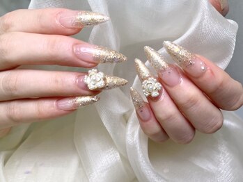 ラッキーネイル(lucky nail)/チップスカルプ持ち込みデザイン