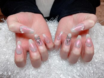 レアネイル 新宿(le'a nail)/ミラーネイル