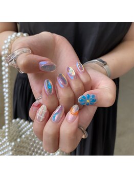 ネイルサロンノイ 経堂店(noi)/トレンド商材を使ったデザイン