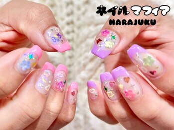 ネイルマフィア 原宿(NAIL MAFIA)/春カラー/ホロ/ポップ/原宿/渋谷