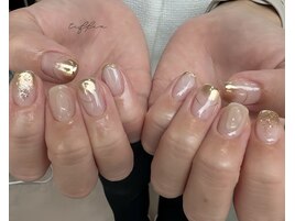 ～ゴールド大人ネイル～