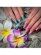 バロン 本厚木店(BARON)/ラメ混ぜ夏ネイル♪