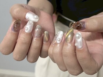 シーズネイル(She's nail)の写真/《新規付け替えオフ無料★》リピーター多数★21時迄営業◎定額Art¥4500～☆【写真:初回オフ込¥6980】