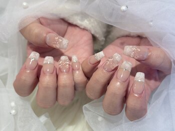 シェルネイル(SHELL NAIL)/レース/リボン/staff:yamada