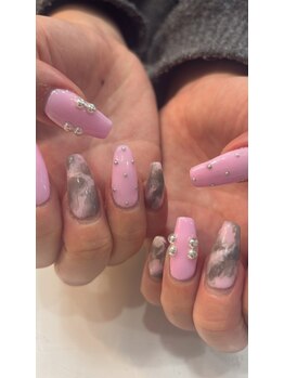 ウーワン WOO ONE/ピンク×グレー