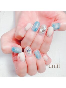 アンフィルルーム(unfil room)/大理石ネイル♪