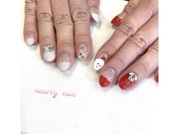 ハーティーネイル hearty nail 溝の口店/長さだし×ジェルネイル
