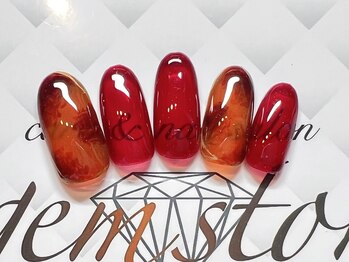 ジェムストーン(gemstone)/秋ネイルAコース