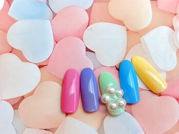 ネイルサロン&スクール ジーナ(GINA)/パステルカラーで元気に♪