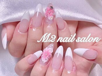 エムズ ネイルサロン(M2)/ホワイトフレンチプルメリア