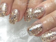 ランネイル 名古屋伏見(RANnail)/キラキララメのワンカラー