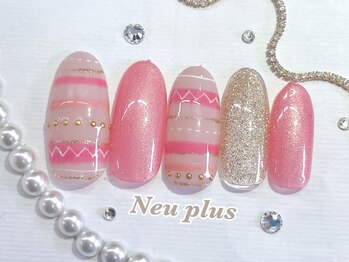 定額￥7300　派手ネイル