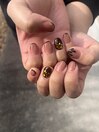 バレンタインネイル