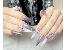 リサ(Risa)/長さ出し紫デザイン