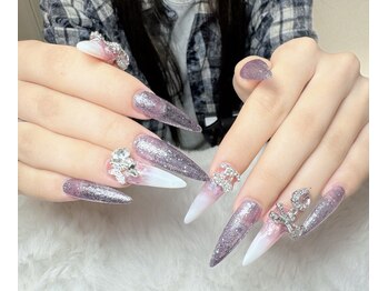 リサ(Risa)/長さ出し紫デザイン