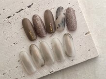 ネイルサロン ジョアアンジェ 天王寺店(joie ange)/秋ネイル　シンプル　定額コース