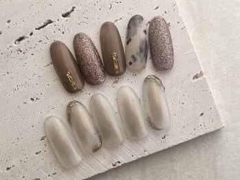 ネイルサロン ジョアアンジェ 天王寺店(joie ange)/秋ネイル　シンプル　定額コース