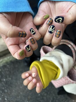 アトリエループ(atelier Loop by shiho)/shihoチェックネイル