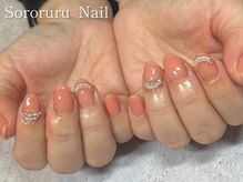 ソロルル ネイル(Sororuru Nail)/ピンク×パールきらきら