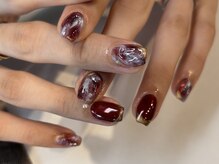ミティネイル 北中城(mittynail)/ボルドーニュアンスアート★北中
