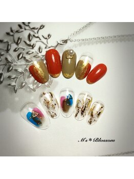 ネイルサロンアンドスクールエムズブロッサム(Nailsalon & school M's Blossom)/定額制ジェルコース￥5100