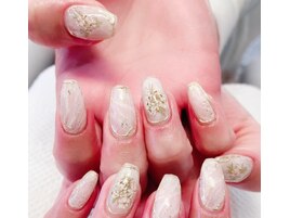 押し花囲み　ニュアンスマーブル