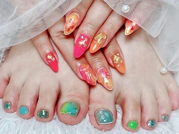 モナートドゥ(Monartdeux)の写真/ご新規様嬉しい特典有♪【フォルムにもこだわり美爪に】豊富なカラー・パーツからお好きなものを選択可能◎