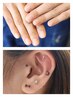 【ハンド　耳つぼジュエリー】ワンカラー他店オフ無料/耳つぼ６個（片耳3個）