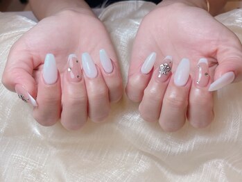 ミキネイルサロン(MiKi Nail Salon)/長さだし+上品フレンチ ¥9500