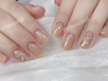 フォルトゥーナ 神田(Fortuna)/大人上品クリスマスネイル¥7980