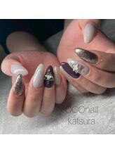 オコネイル ネイルサロンアンドスクール(OCO nail)/シックなカラーネイル